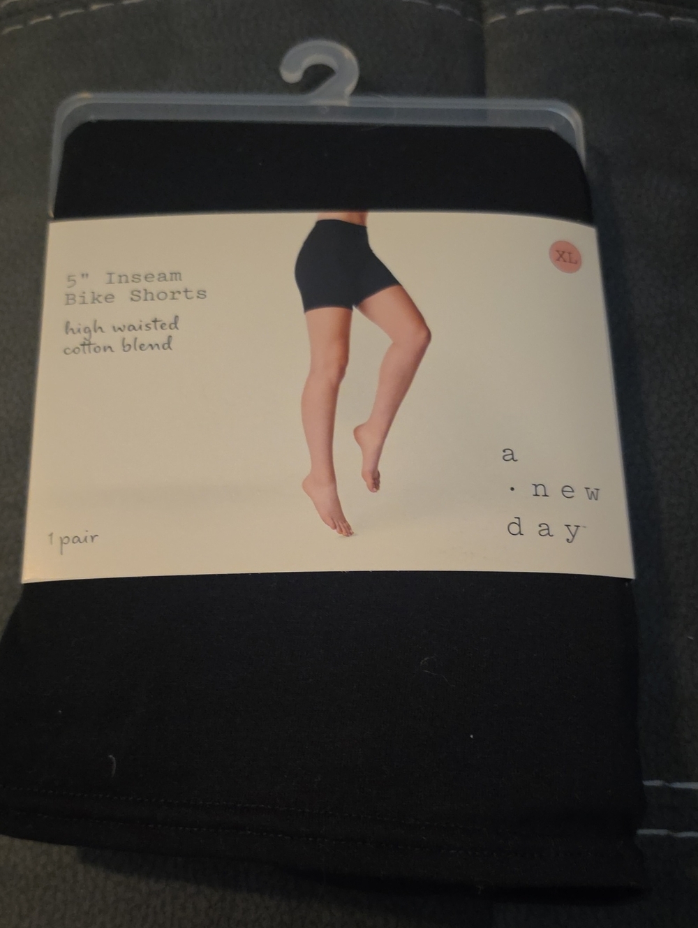 a new day Black High-Waisted Bike Shorts